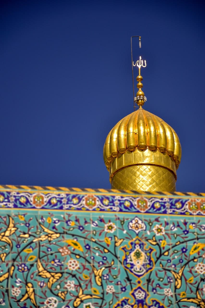 تصویر باکیفیت گلدسته حرم امام حسین علیه السلام